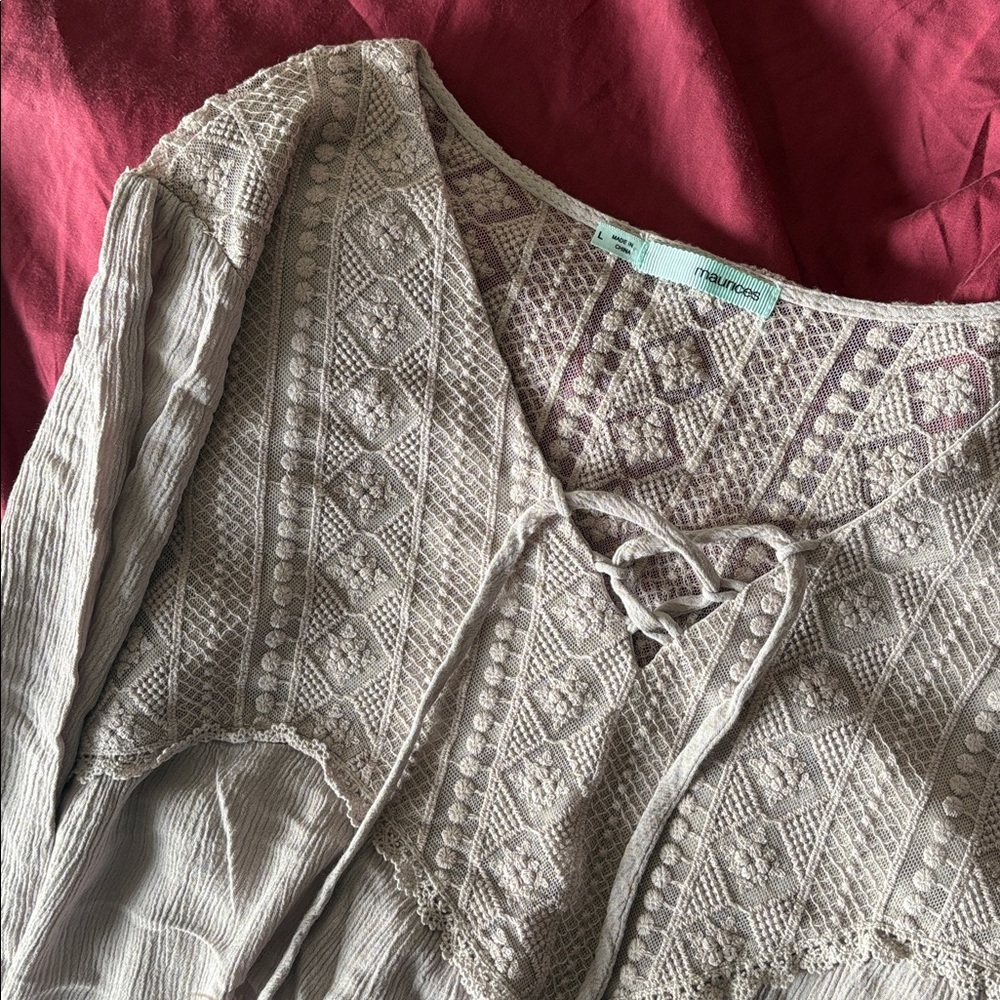 Maurice’s Dusty Lavender Boho Flowy Longsleeve